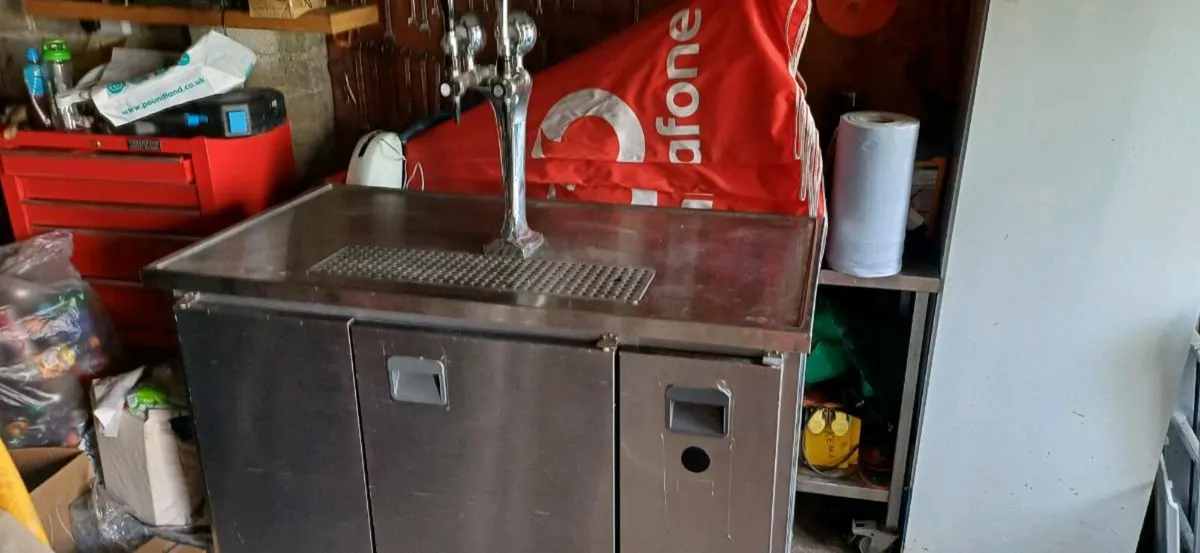 Portable double stainless steel Bar like new - Image 1
