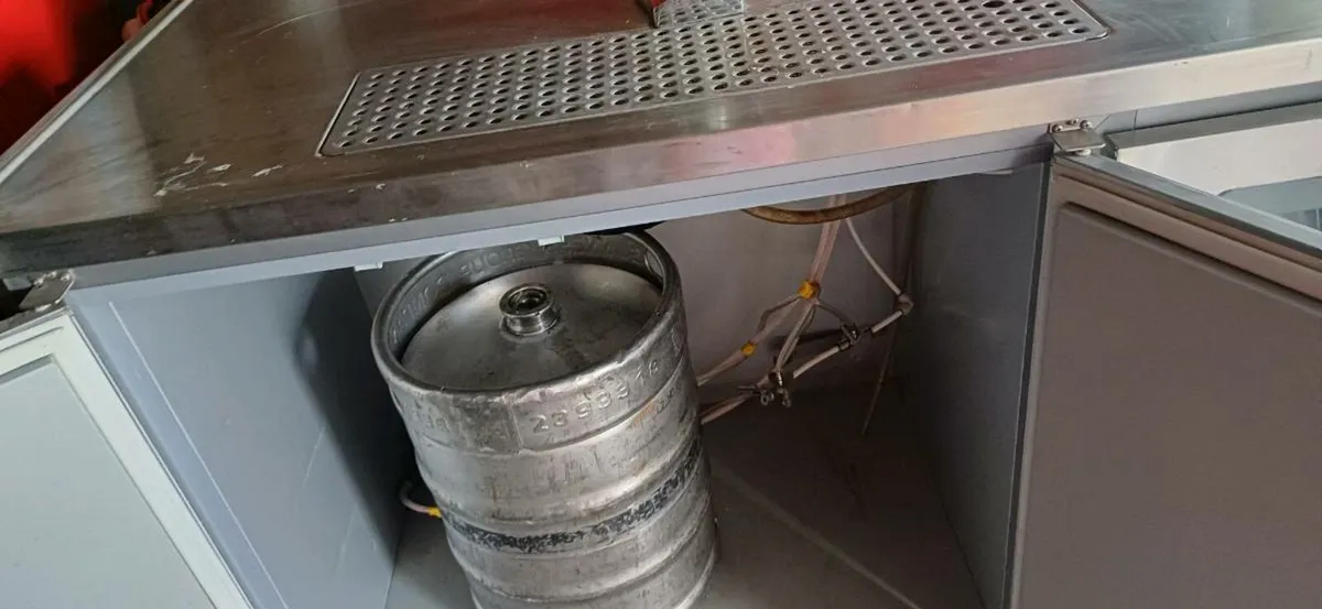 Portable double stainless steel Bar like new - Image 4