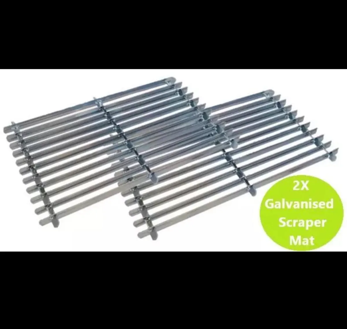 2 x NEW Metal Door Mats Galvanised Steel - Image 1