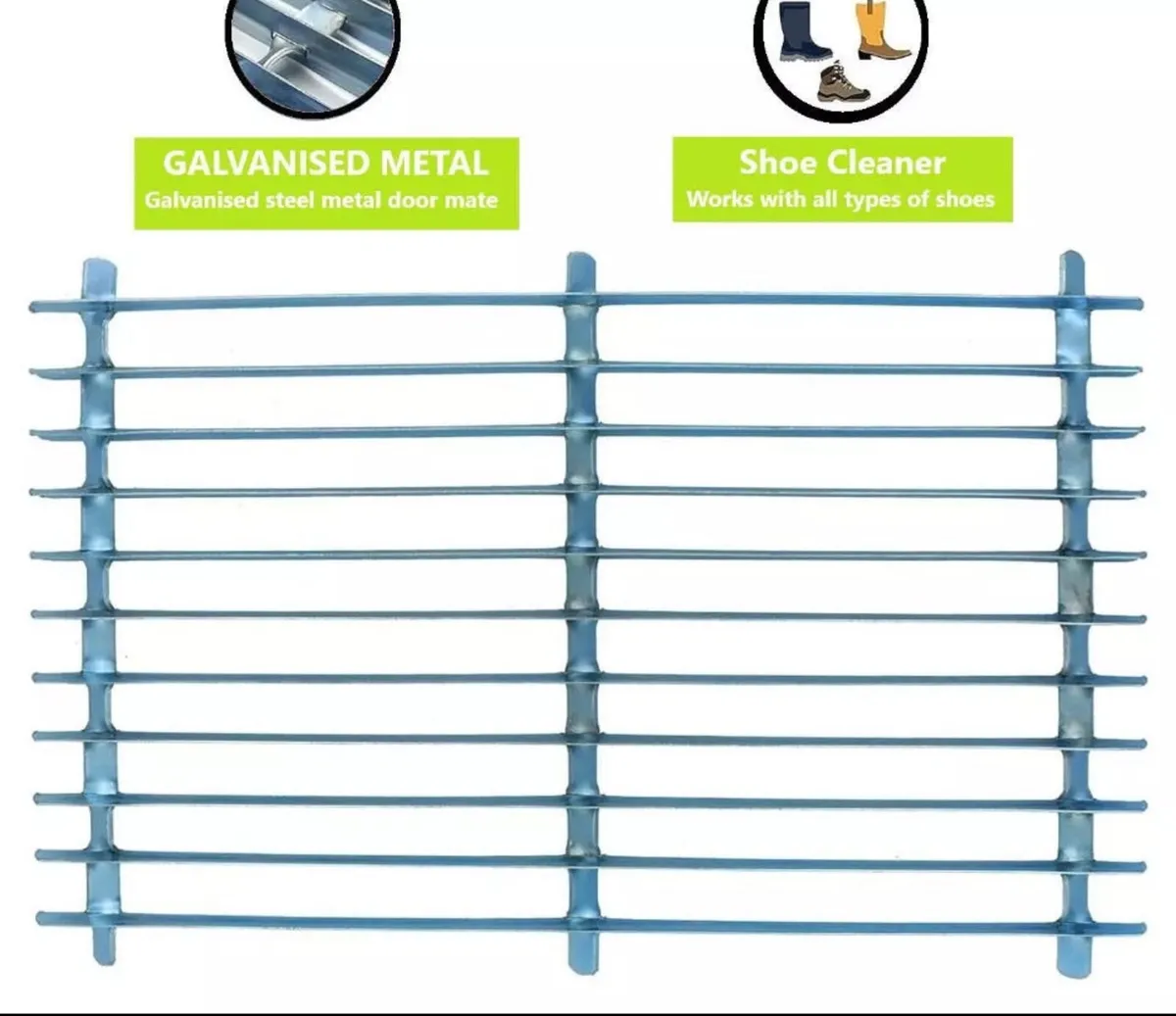 2 x NEW Metal Door Mats Galvanised Steel - Image 3