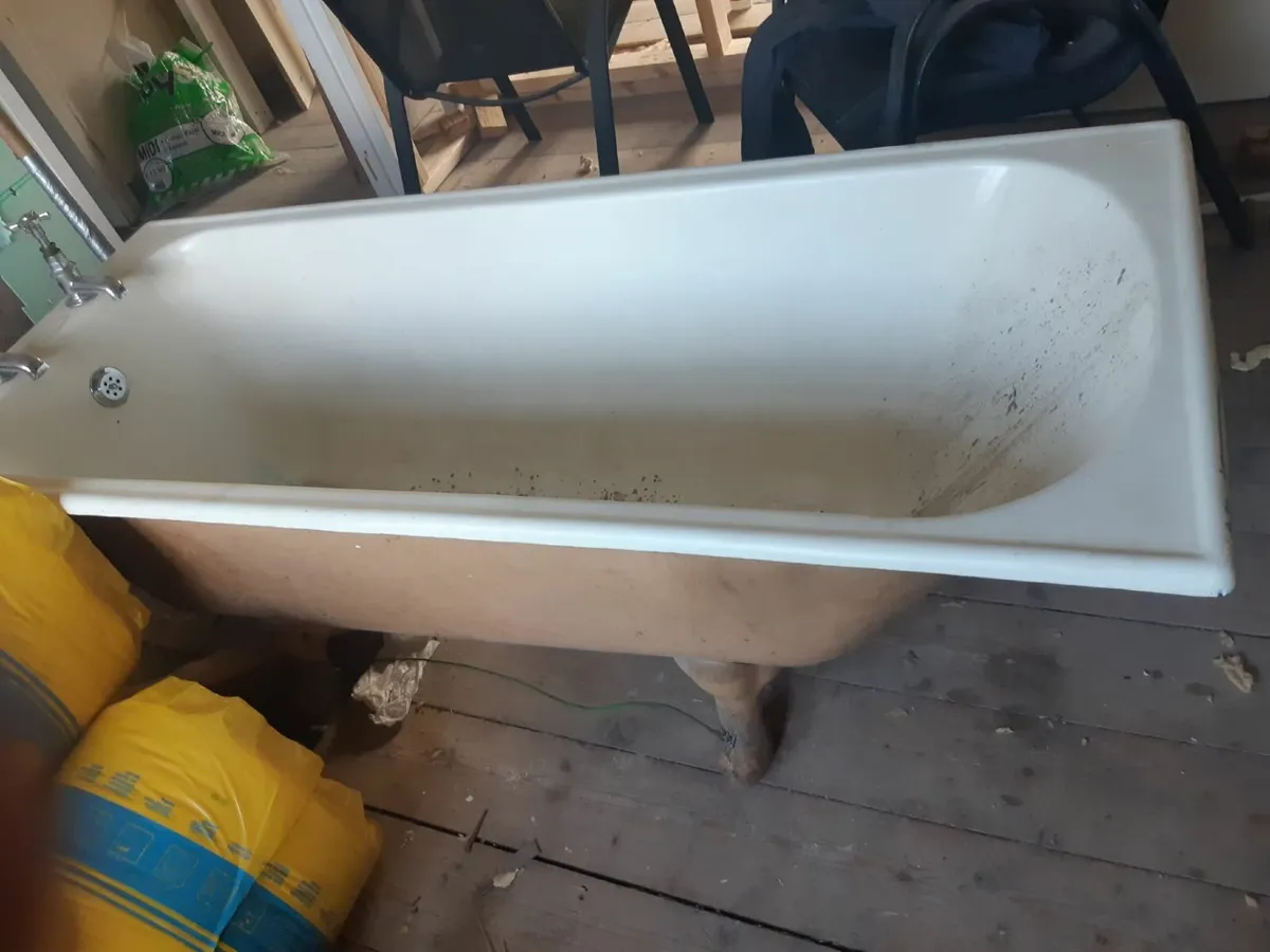 Roll top cast iron bath - Image 1