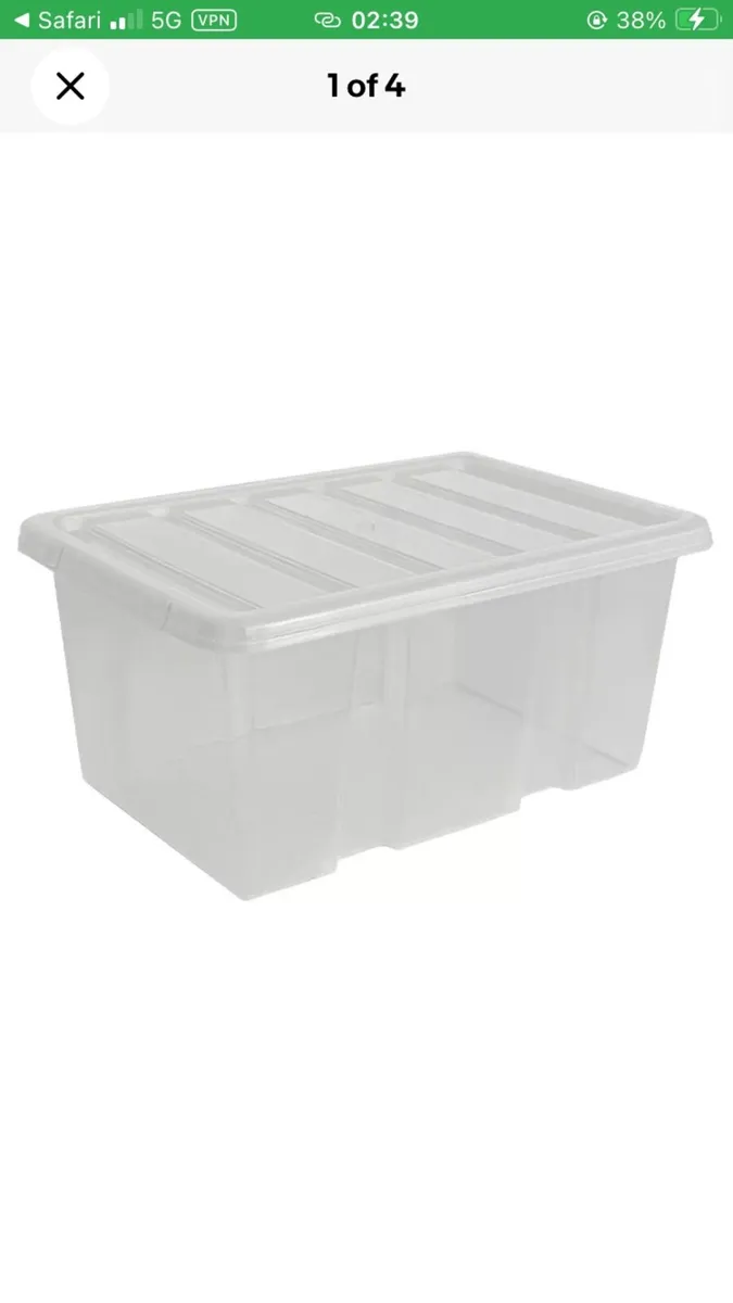 Wanted pvc  90L/110L storage boxes