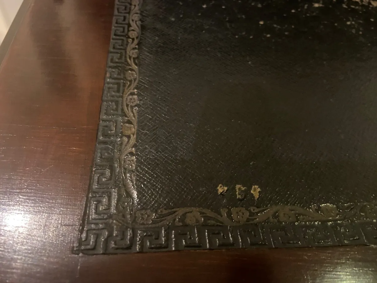 Edwardian Sheraton slope front writing bureau - Image 4