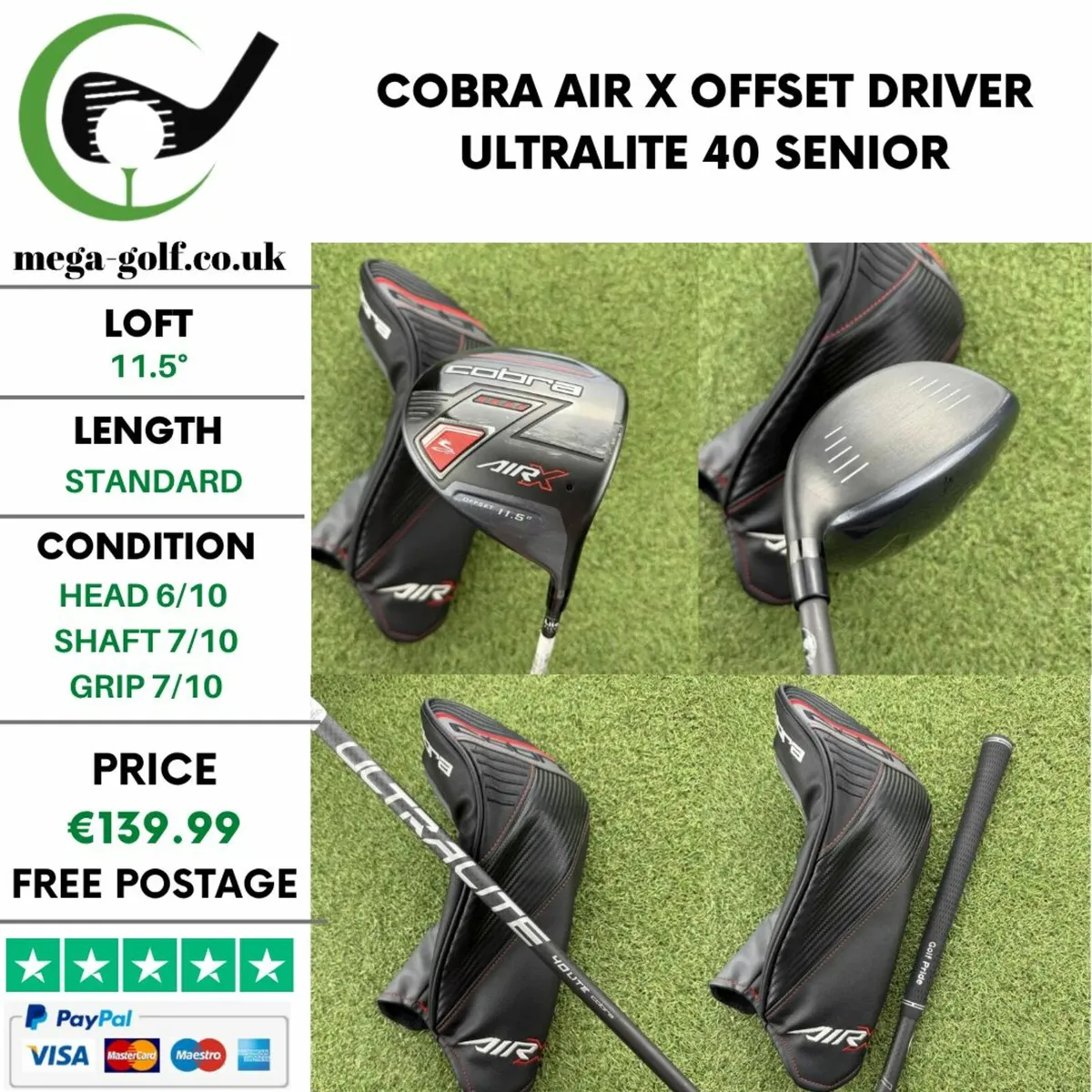 COBRA AIR X OFFSET DRIVER / 11.5° / SENIOR - Image 1