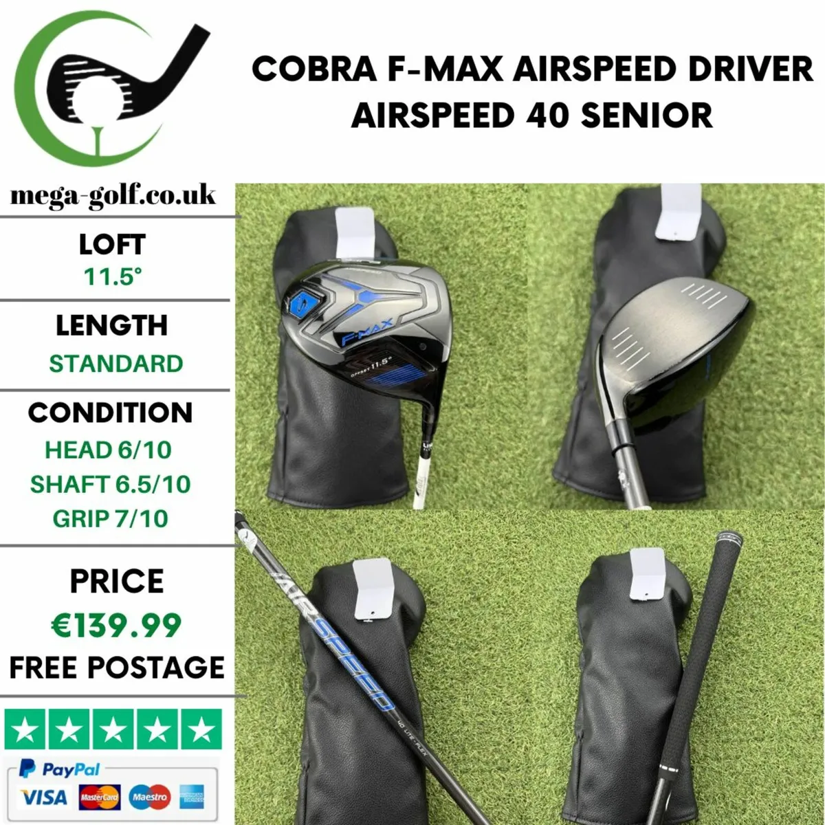 COBRA F-MAX AIRSPEED DRIVER / 11.5° / SENIOR - Image 1