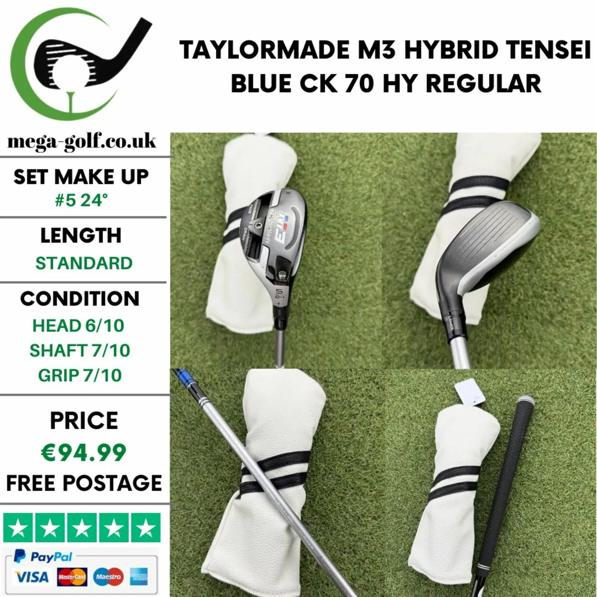 TAYLORMADE M3 HYBRID / #5 24° / REGULAR - Image 1