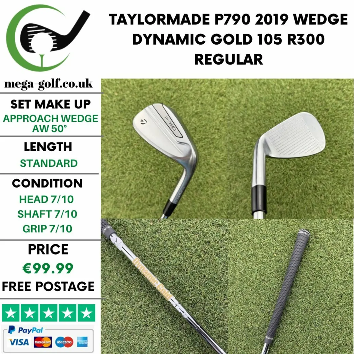 TAYLORMADE P790 2019 WEDGE AW 50° / REGULAR - Image 1