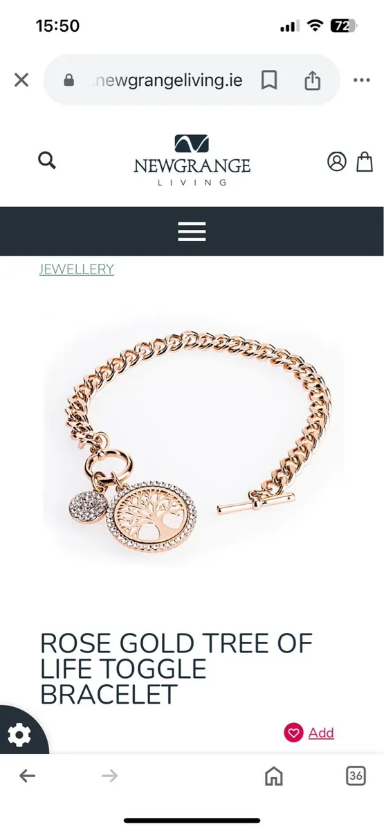 Newgrange rose gold bracelet - Image 1