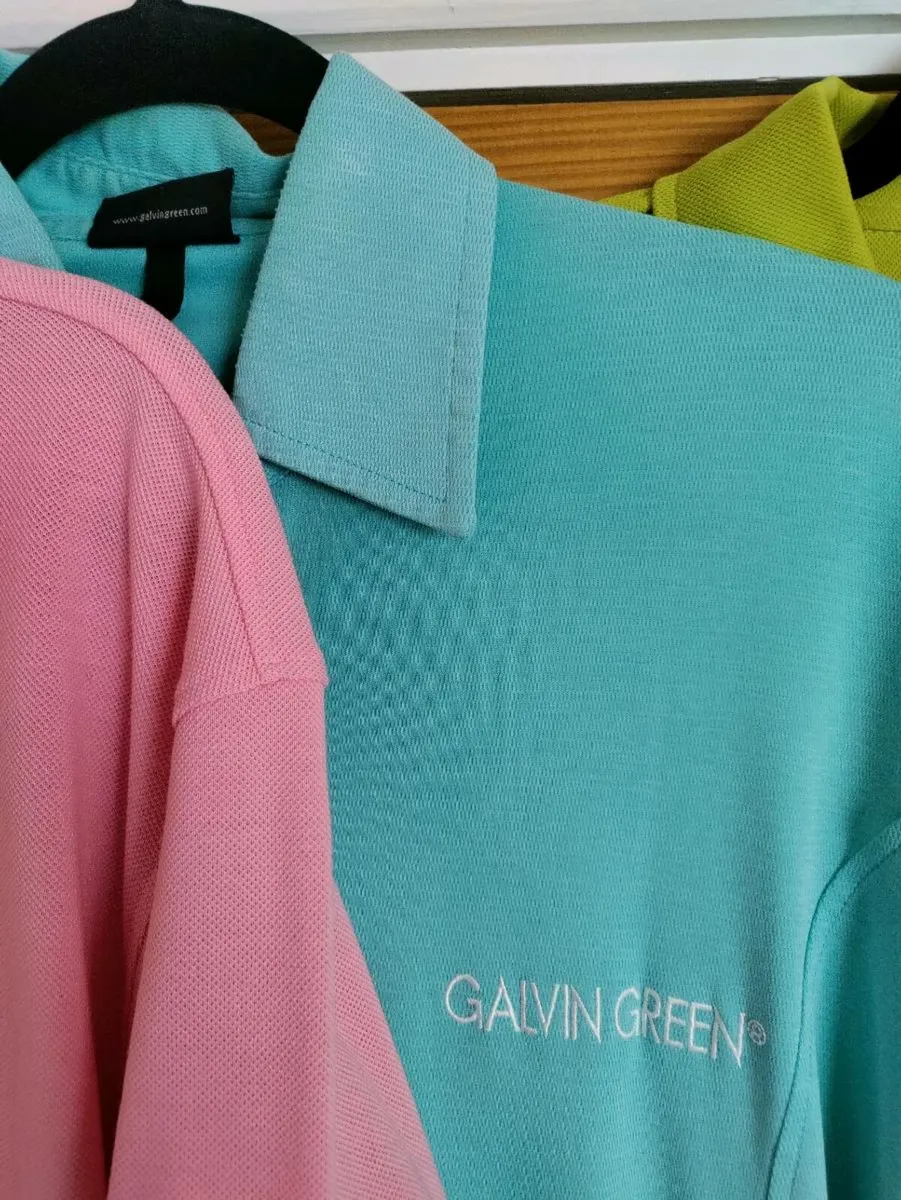 Galvin Green polo shirts x3 L - Image 4