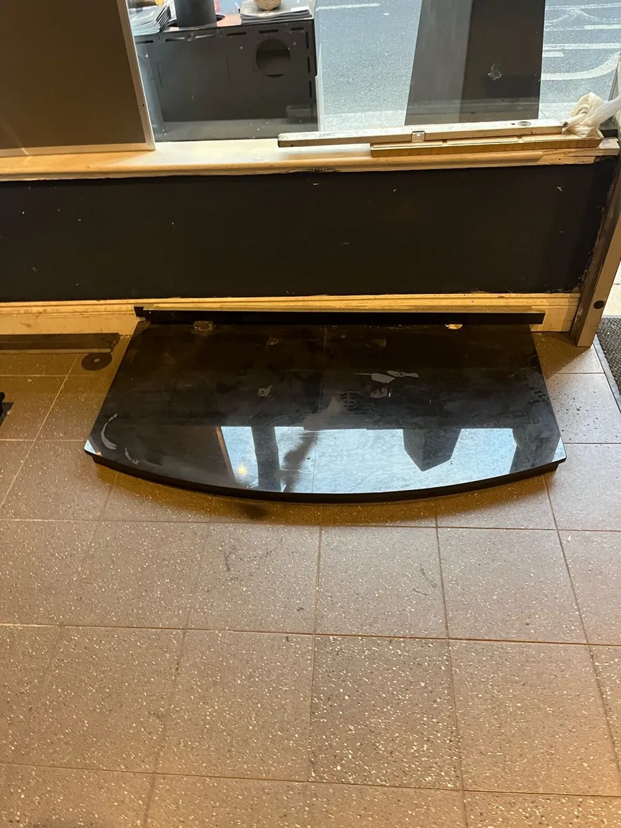 Black granite stove base for woodburner - Image 1