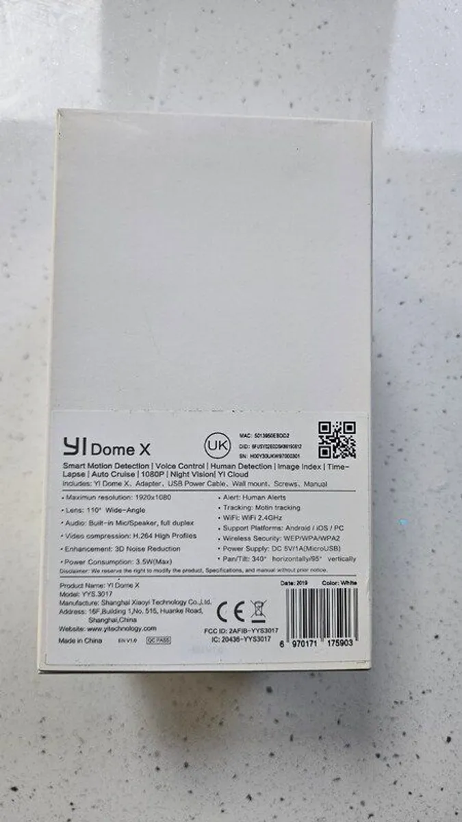 Wi-Fi Security Camera - Yi Dome X - Image 4