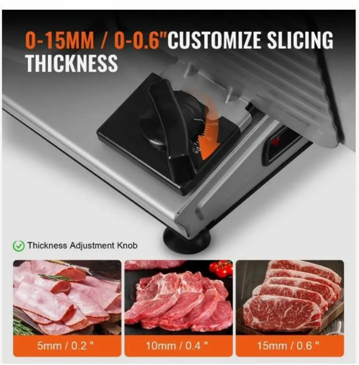 Meat Slicer, 180W Electric - Image 2