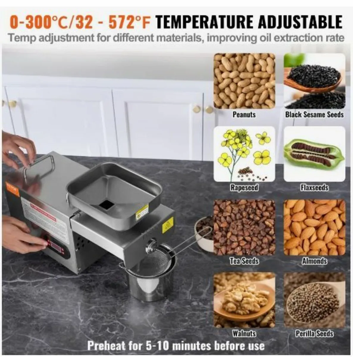Electric Oil Press Machine, 850W - Image 4