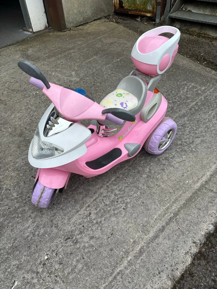 Kids Pink Electric Skooter 6V - Image 2