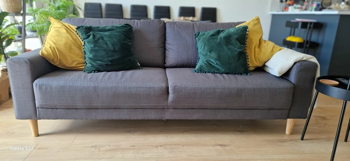 Sofa Egense grey 3 seater - Image 4