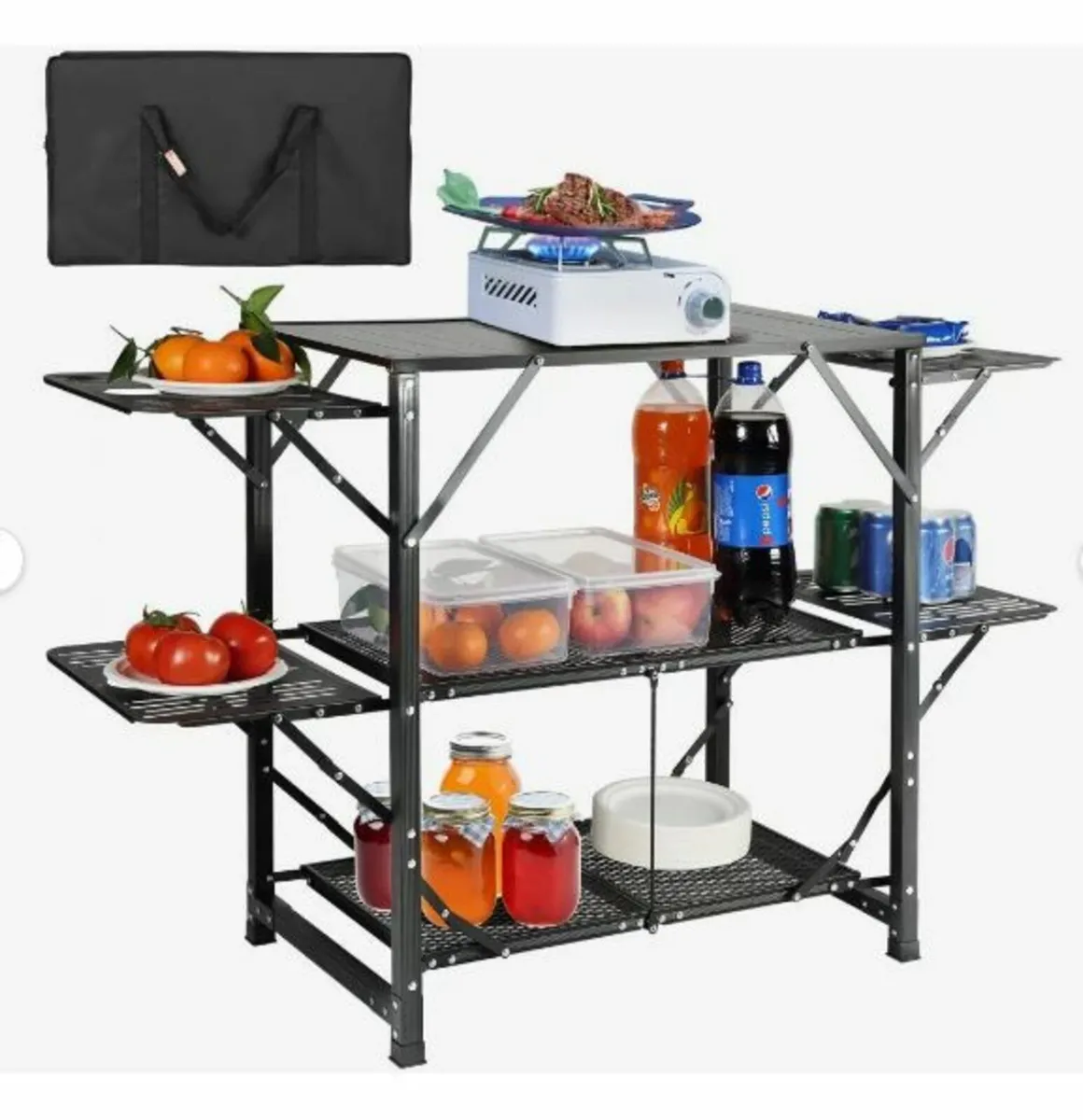 Camping Kitchen Table, One-piece Folding - Image 1