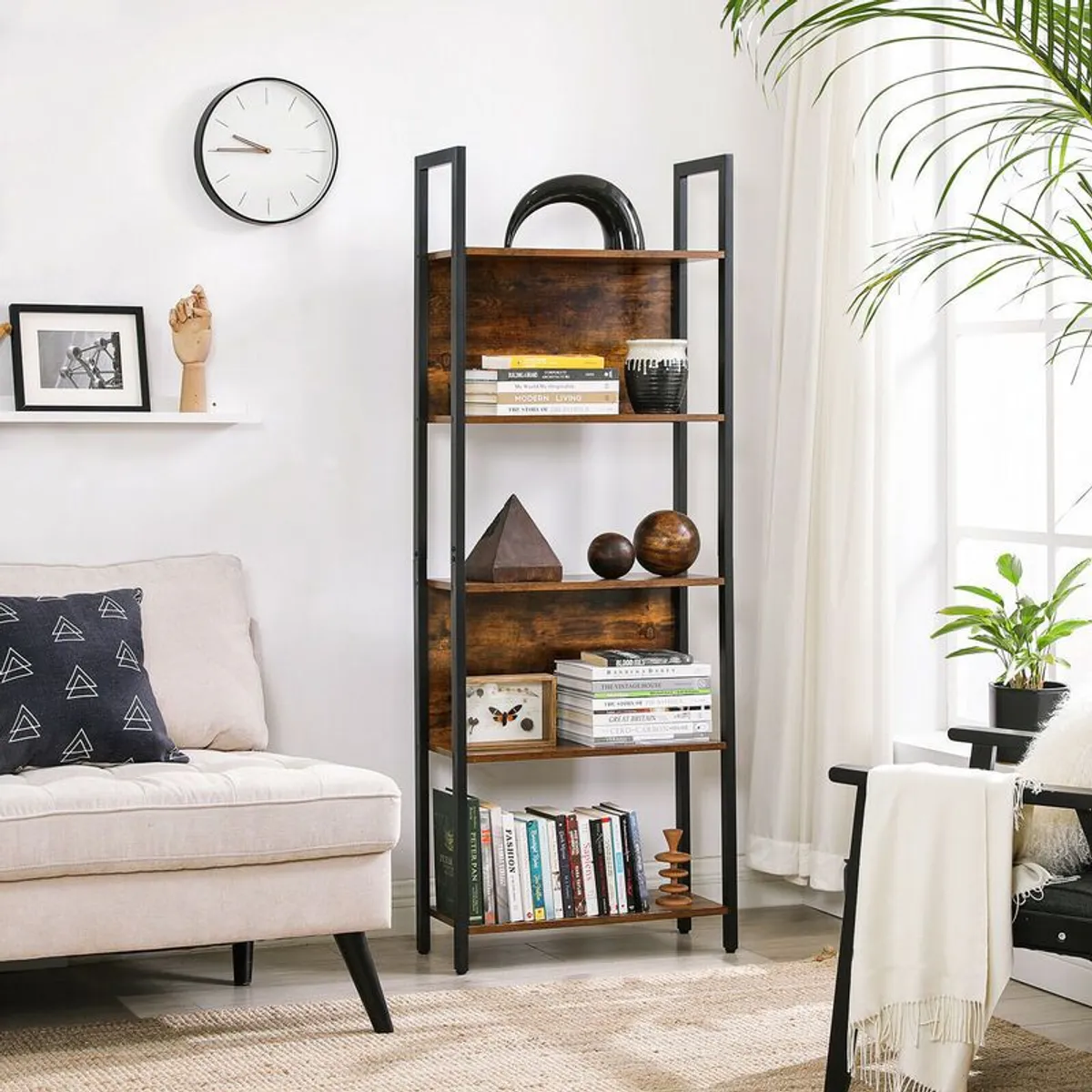 New 5 Tier Vintage  Bookcase Storage - FREE P&P - Image 1