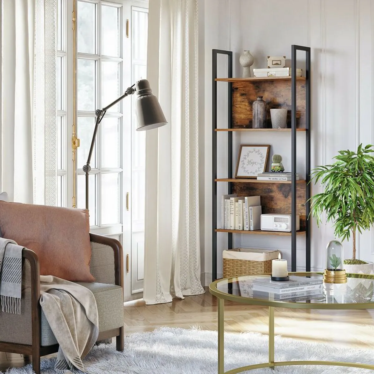 New 5 Tier Vintage  Bookcase Storage - FREE P&P - Image 2