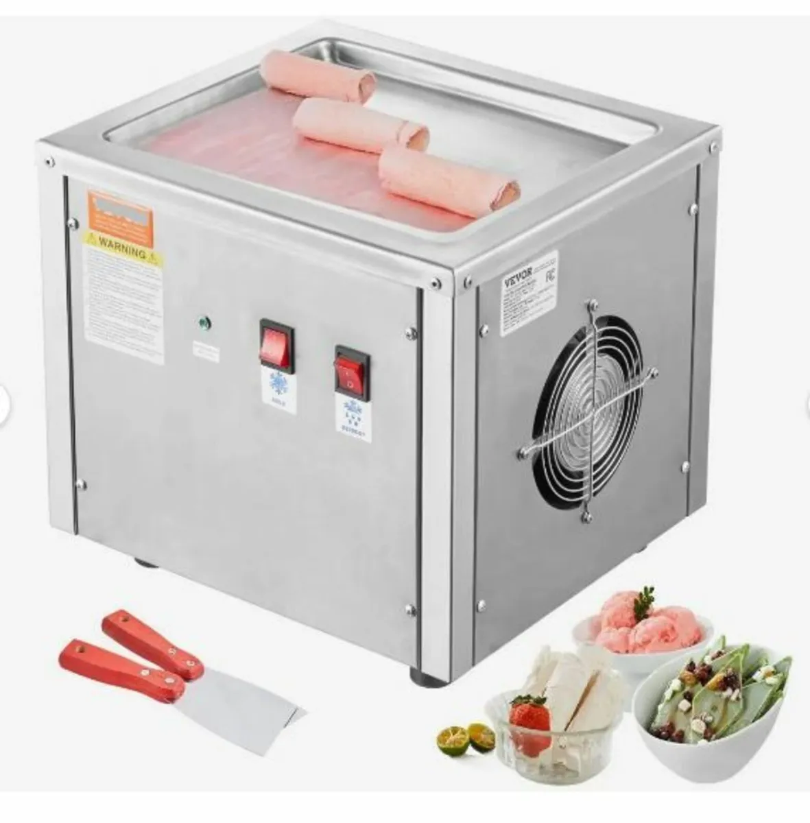 Fried Ice Cream Roll Machine Rolled Ice - Image 1