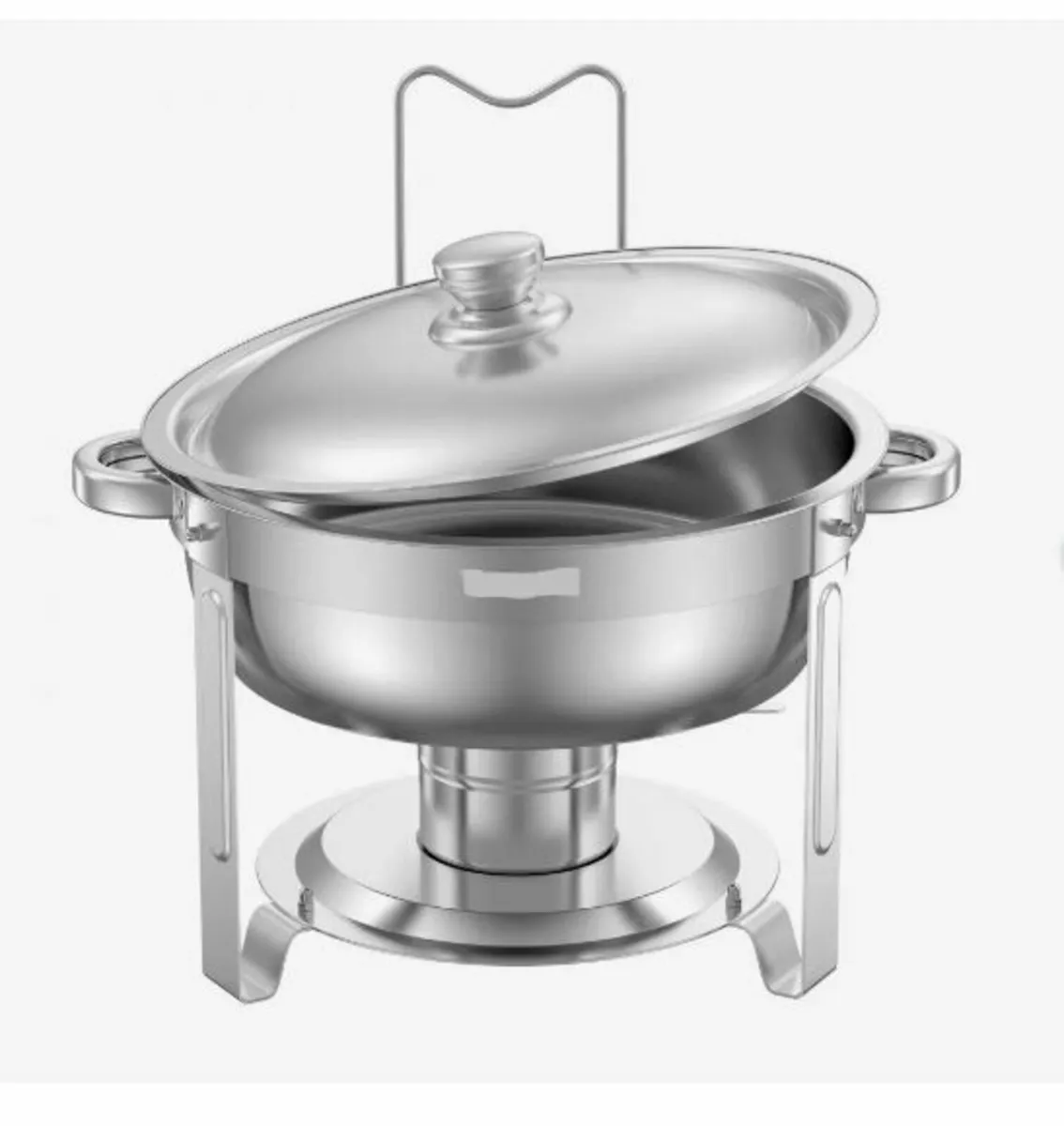 5 Qt 4 Pack Round Chafing Dish Buffet - Image 4