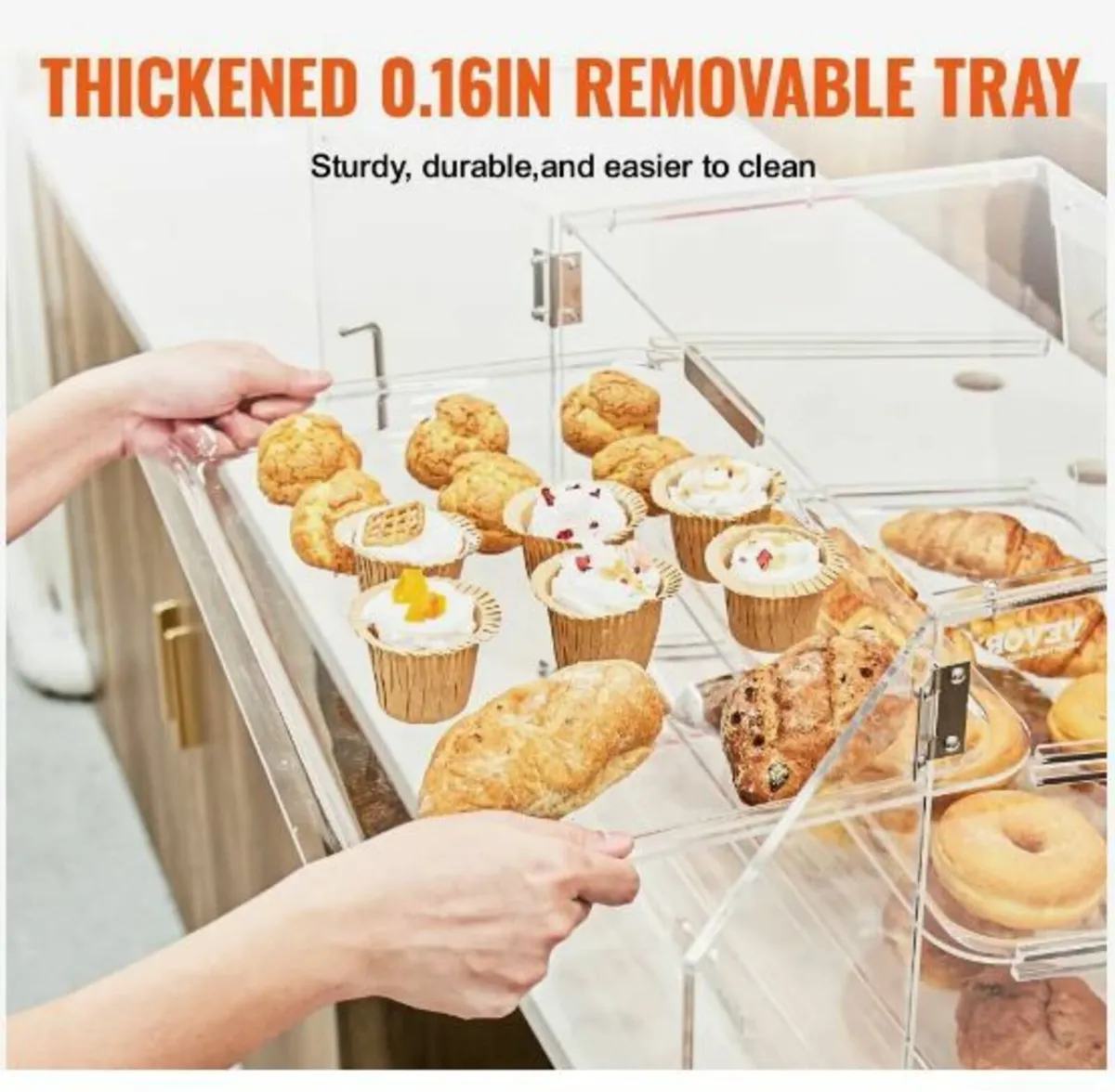 Pastry Display Case, 3-Tier Commercial - Image 3