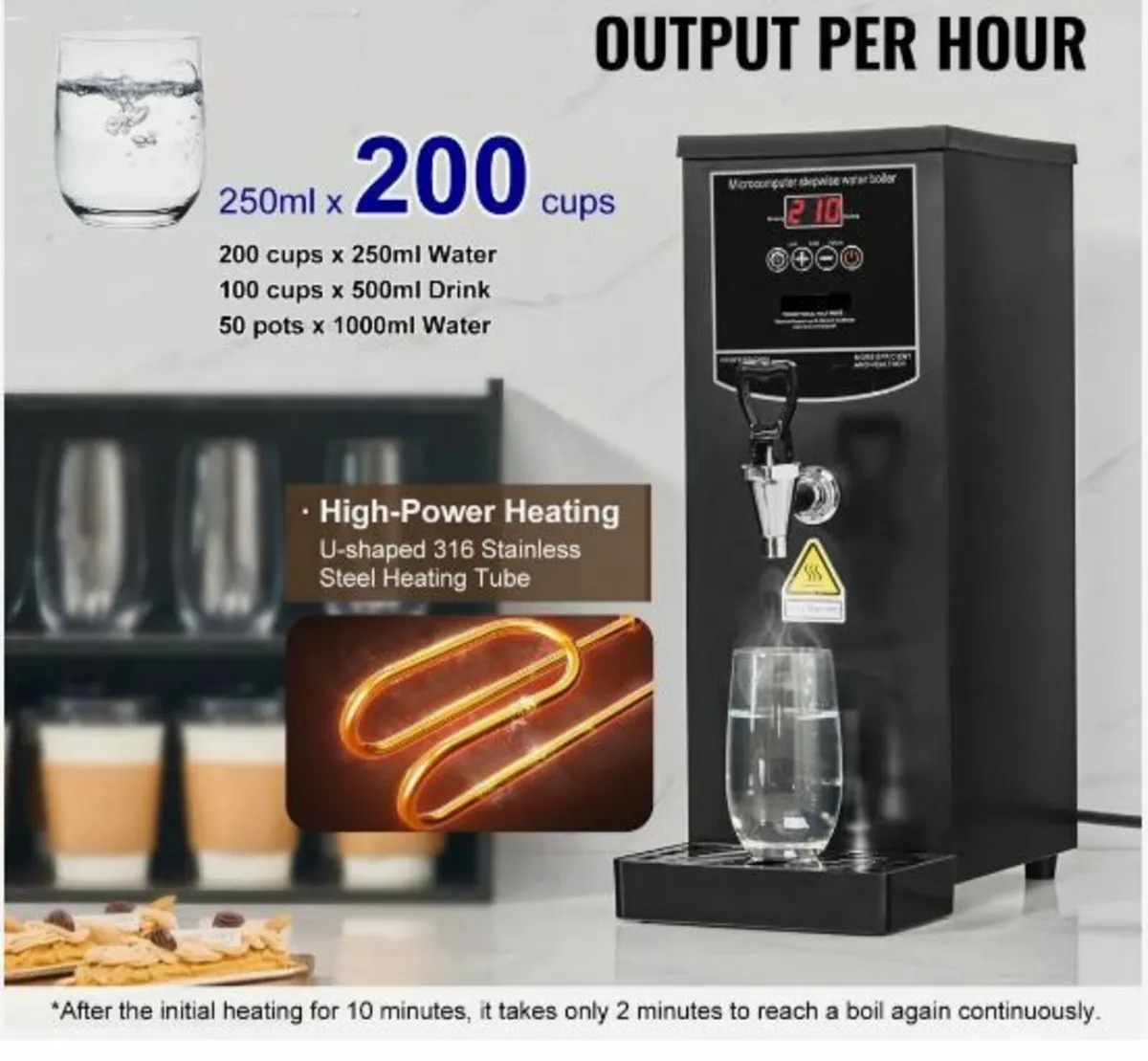 10L Commercial Water Boiler Electric Hot - Image 2