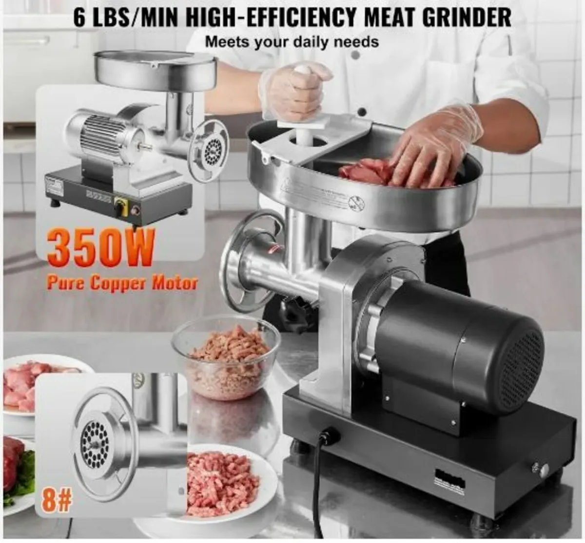Commercial Electric Meat Grinder - Image 2