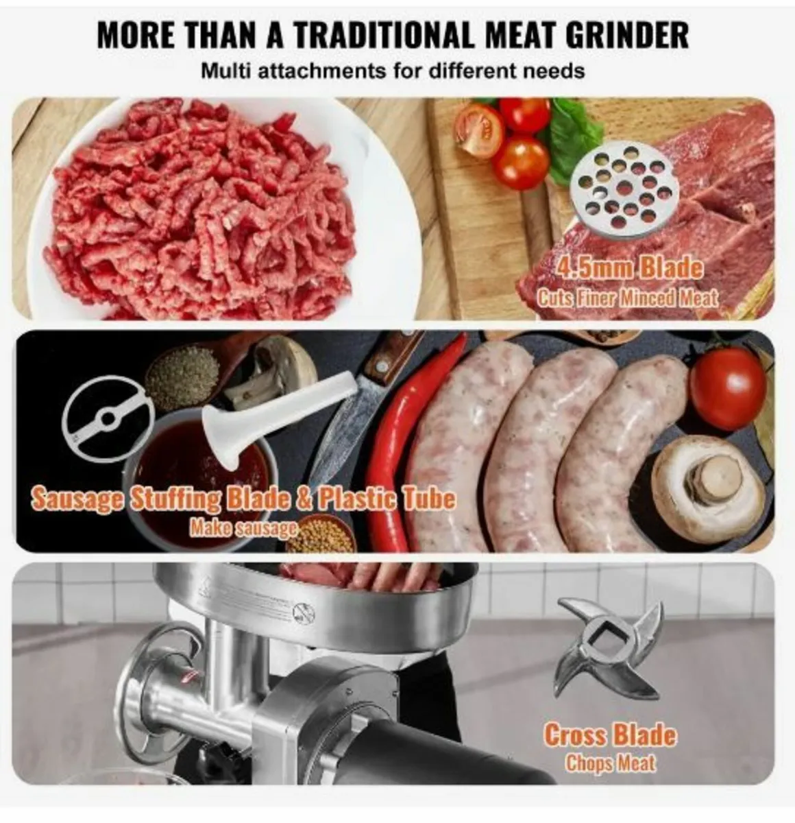 Commercial Electric Meat Grinder - Image 4