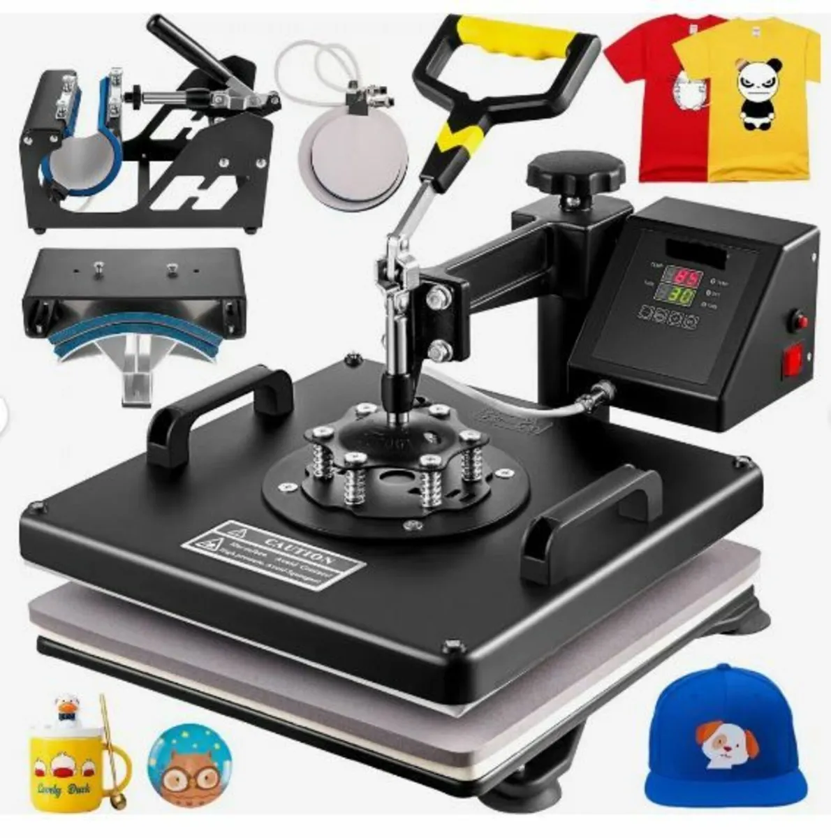 Heat Press 5 in 1 Heat Press Machine 38x38cm - Image 1