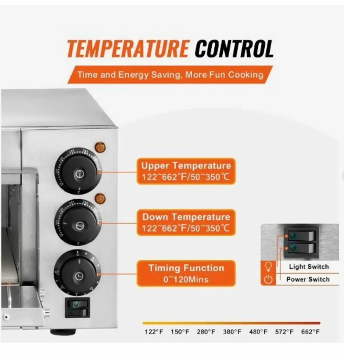 Commercial Countertop Pizza Oven Electric - Image 4