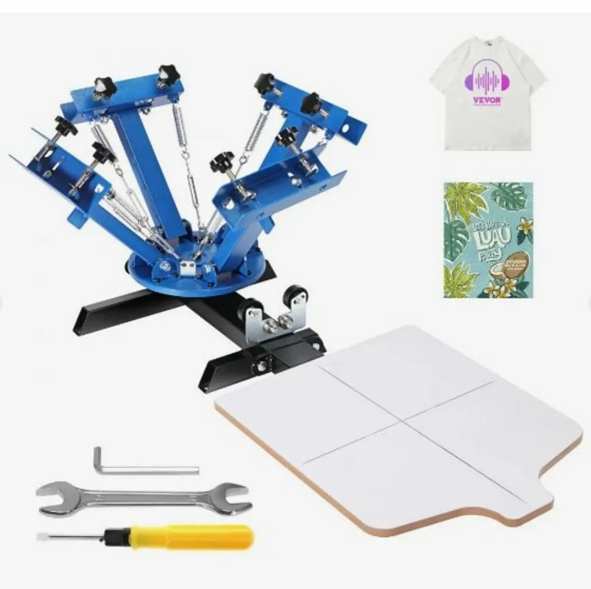 4 Color 1 Station Silk Screening Screenprint - Image 4