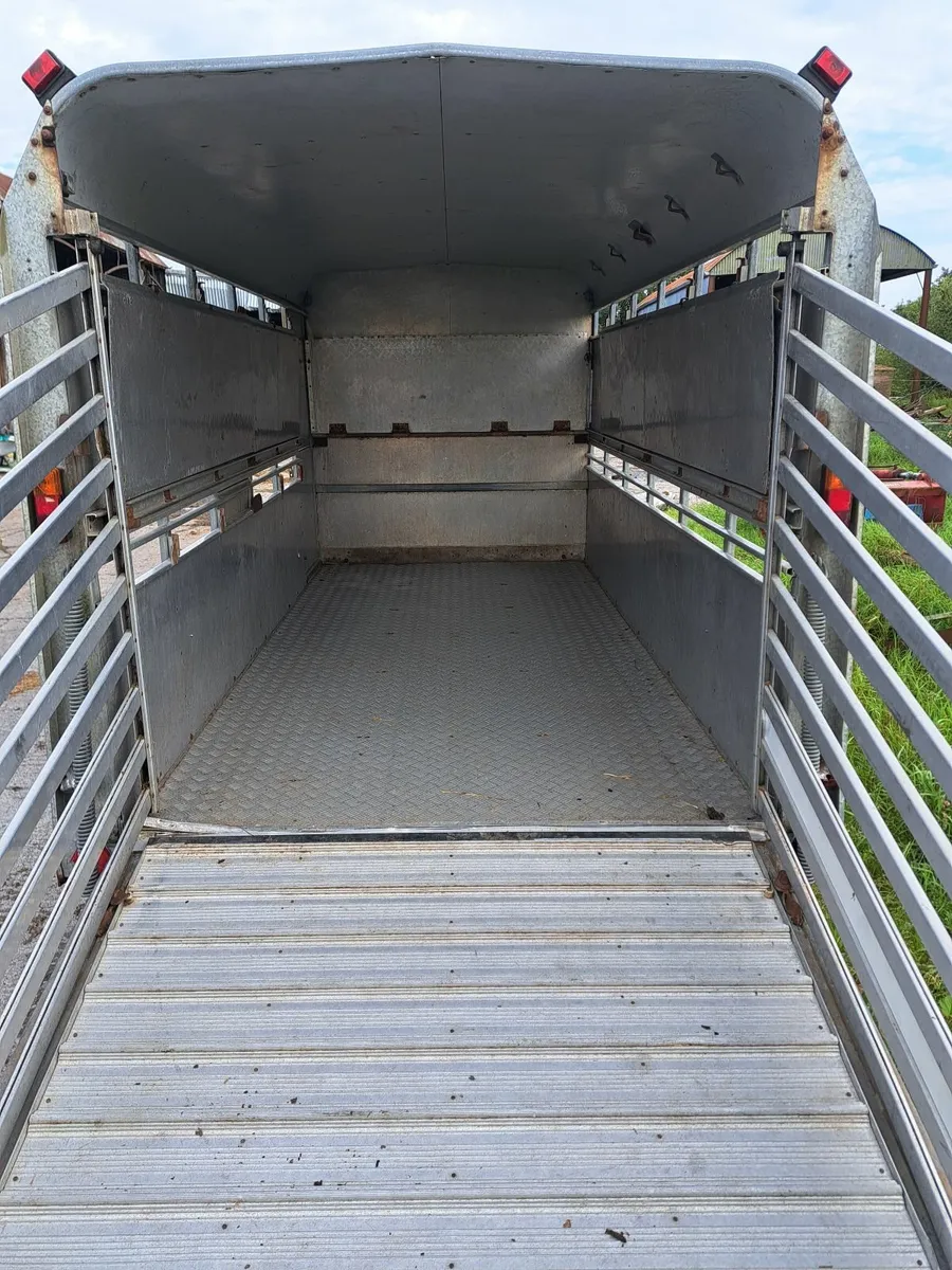 12 x 6 Ifor Williams Cattle trailer with sheep dec - Image 1