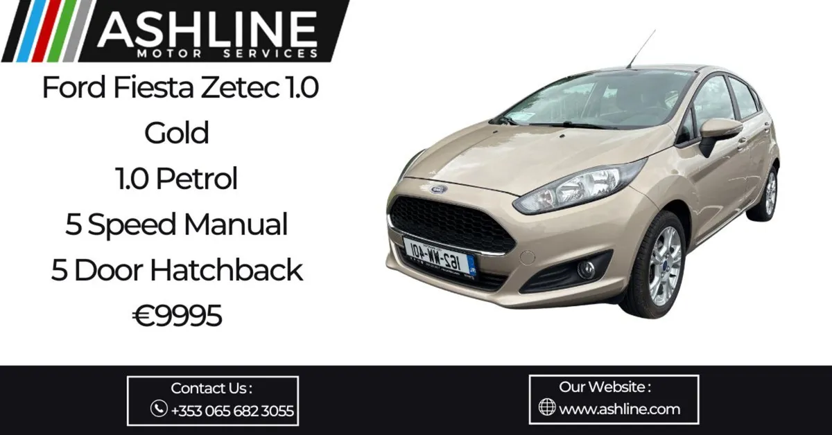 Ford Fiesta 2016 1.0 EcoBoost 65PS S/S Zetec - Image 1