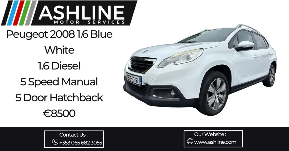 Peugeot 2008 2016 1.6 Blue Hdi 75bhp Active - Image 1