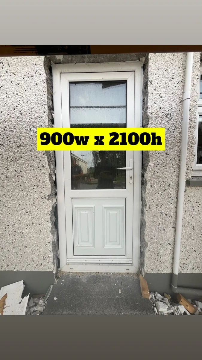 PVC Back Door (frosted glass) - Image 1