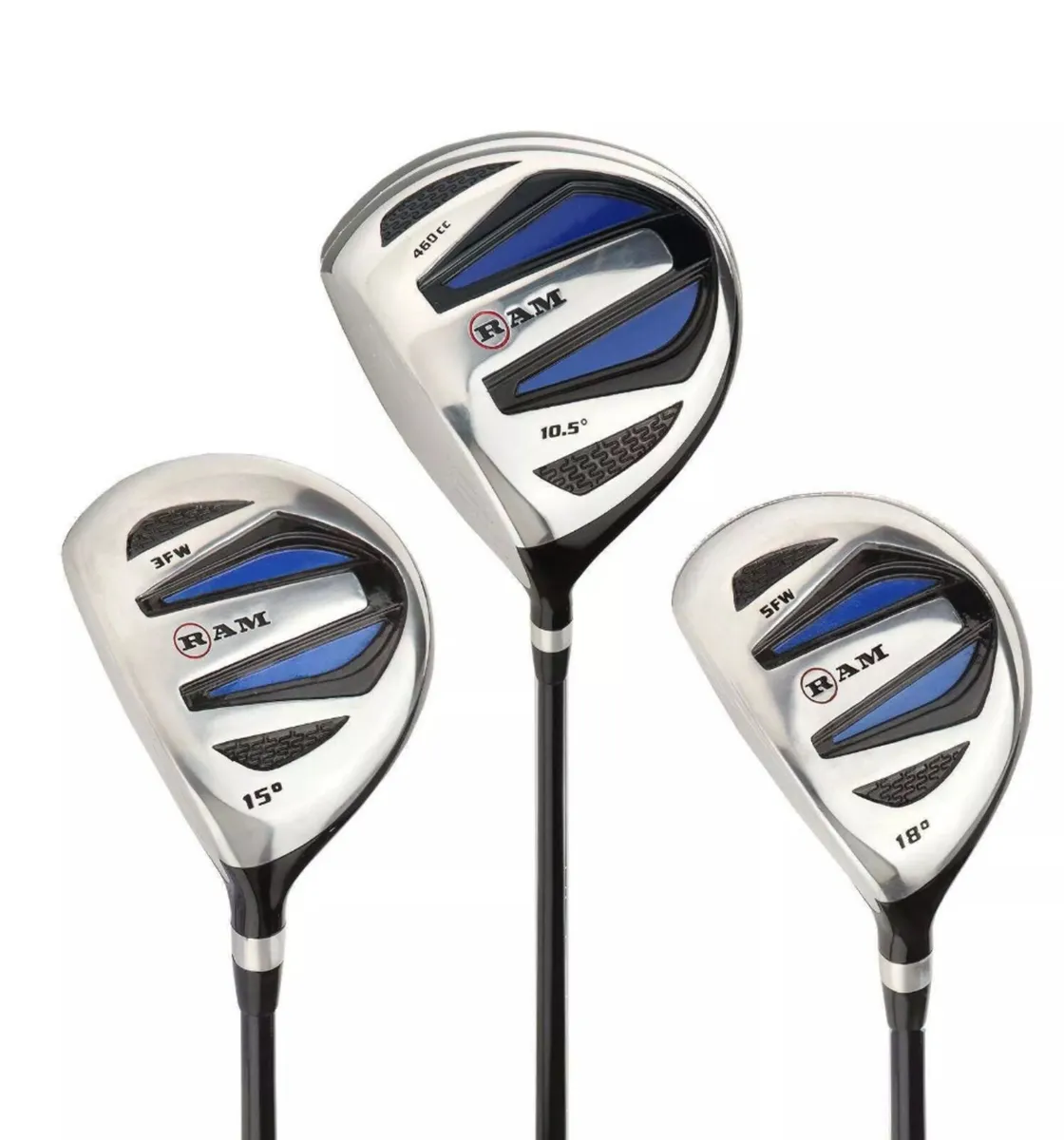NEW RAM EZ3 Mens Left Handed Woods Set of 3 Clubs! - Image 1