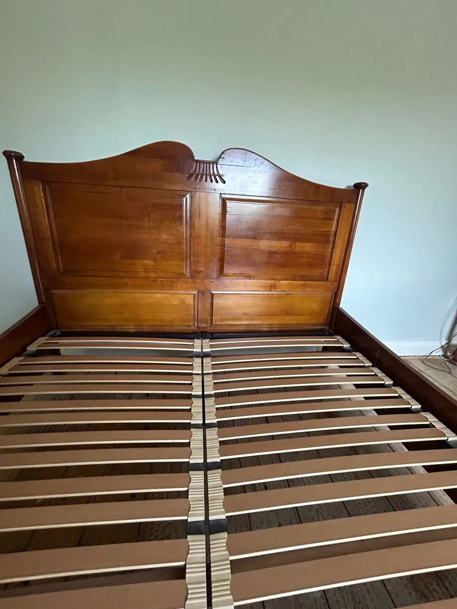 5ft 100% solid cherry Brigitte Forestier bed frame - Image 2