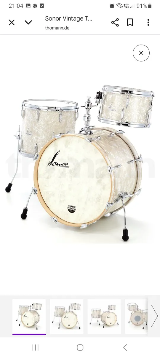 Sonor vintage drum kit 4piece - Image 1