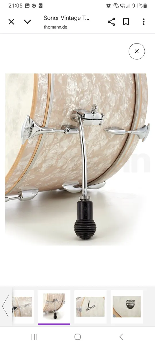 Sonor vintage drum kit 4piece - Image 3