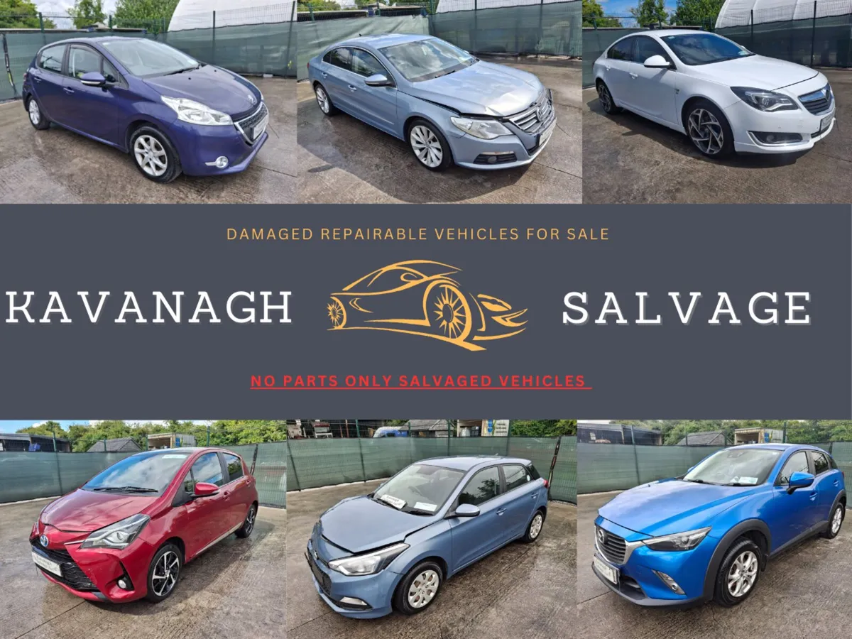 Ireland's LARGEST stock of breaking repairable's - Image 1