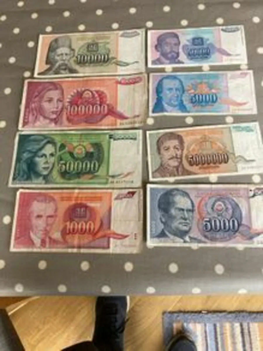 Old Yugoslavia Banknotes