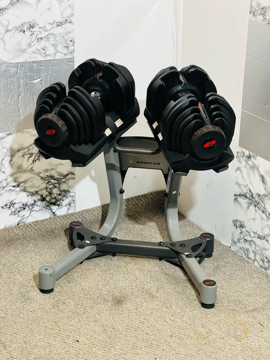 40kG Bowflex SelectTech Adjustable Dumbbells - Image 1