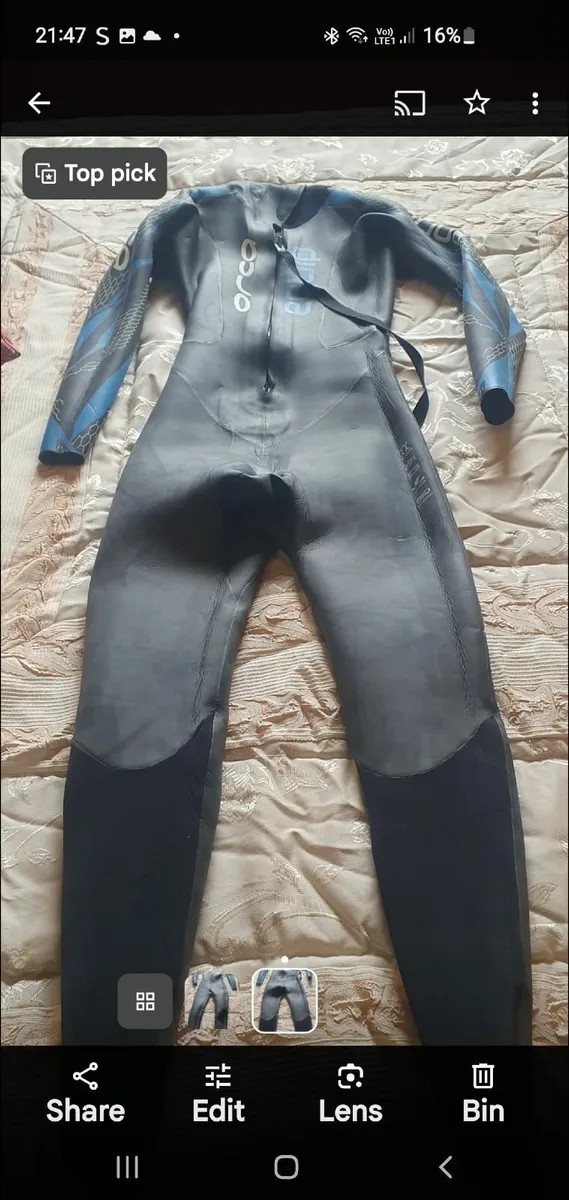Wetsuit. Mens Orca Equip wetsuit - Image 4
