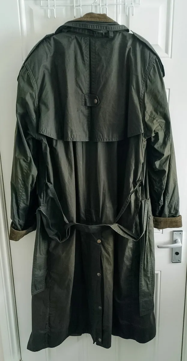 Waxed Cotton Trench Coat - Image 2