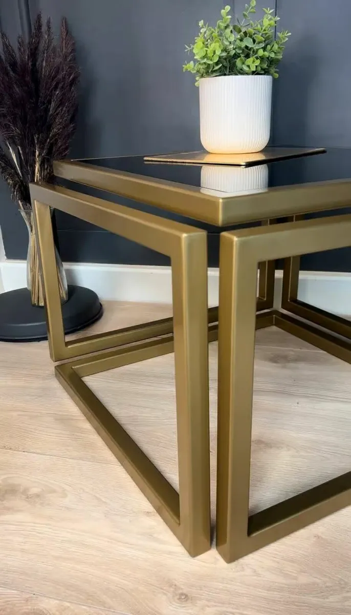 Levitas Gold Coffee Table 60x60cm – - Image 2