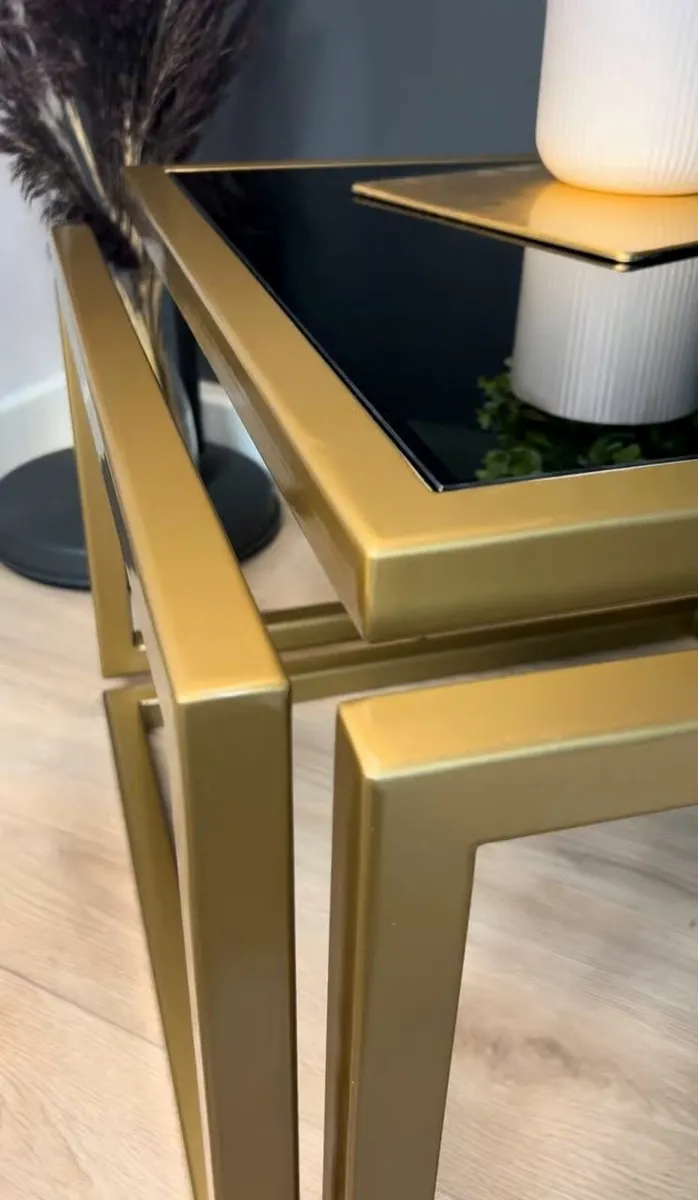 Levitas Gold Coffee Table 60x60cm – - Image 4