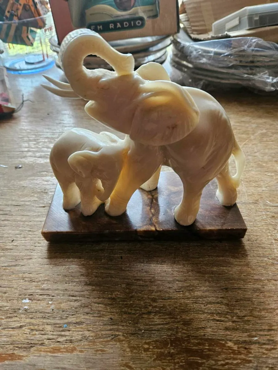 Vintage Elephant Display - Image 2