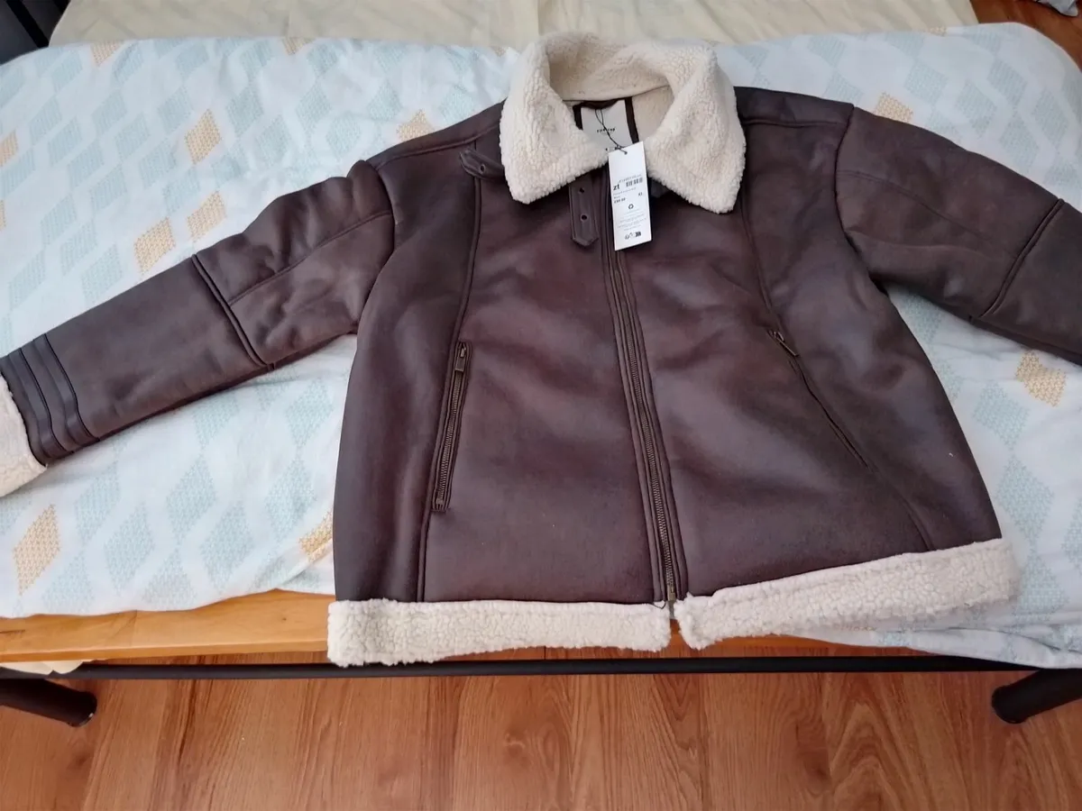 New mens XL sherpa jacket firetrap - Image 4