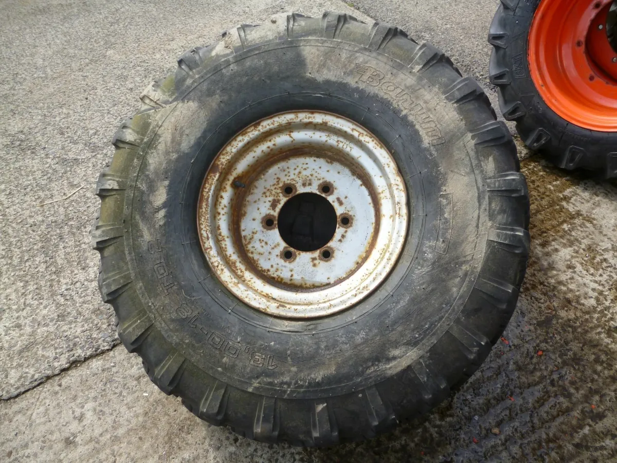 Tractor Tyres c/w Rims - Image 3