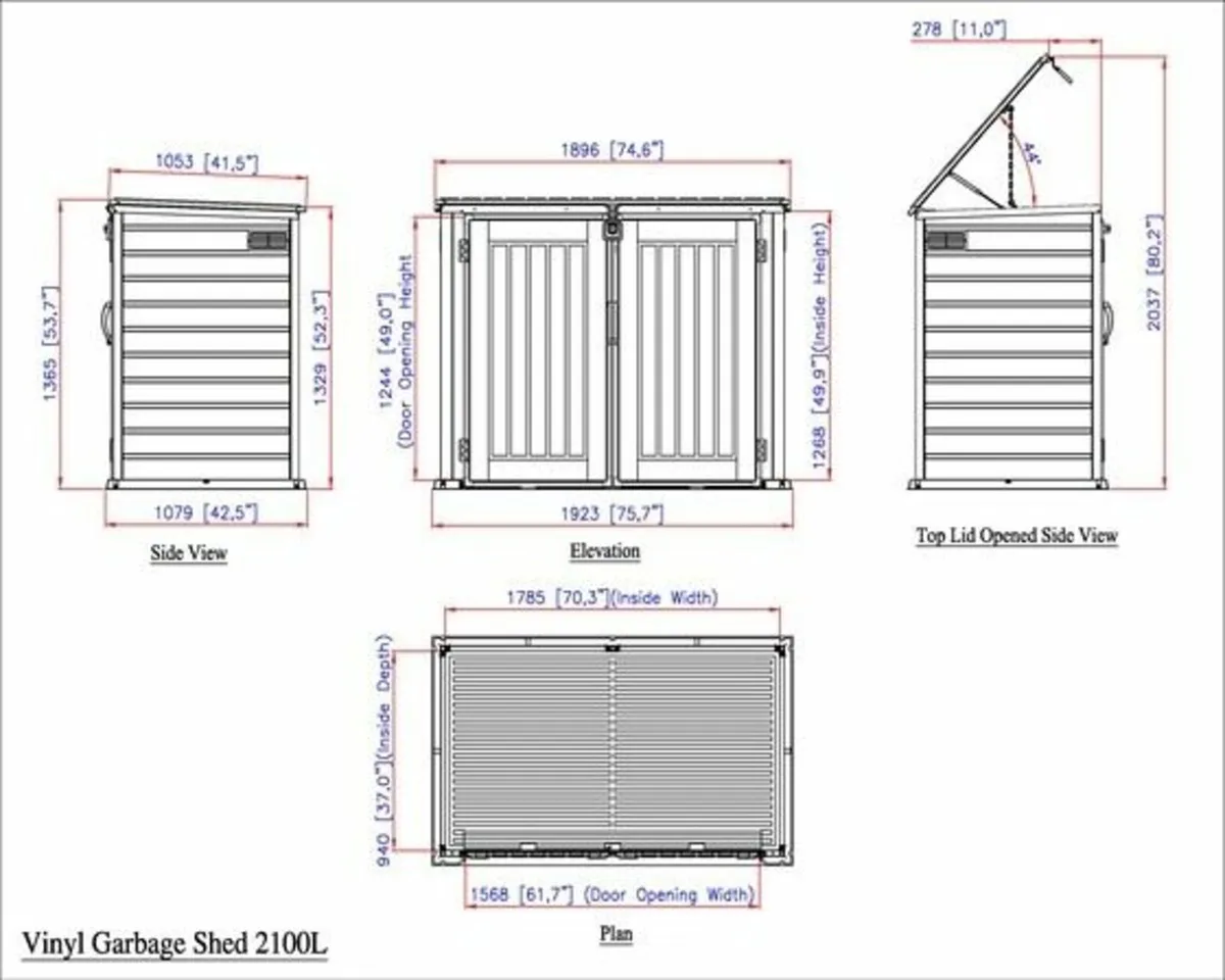 2100Litre 6×3.5 MultiStore Outdoor Storage Sheds - Image 4